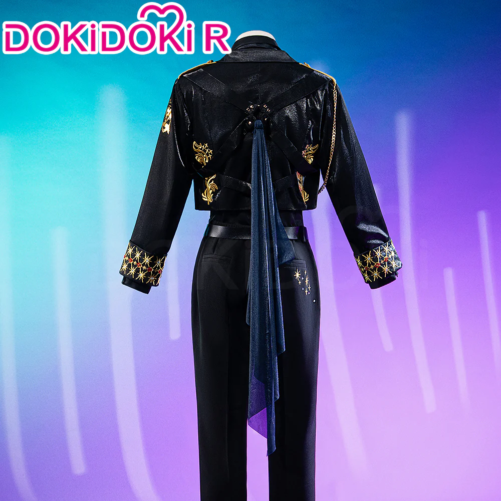 【Size XS-2XL】Dokidoki-R Game Cosplay Black Suit Costume 5th Anniversary - Image 3