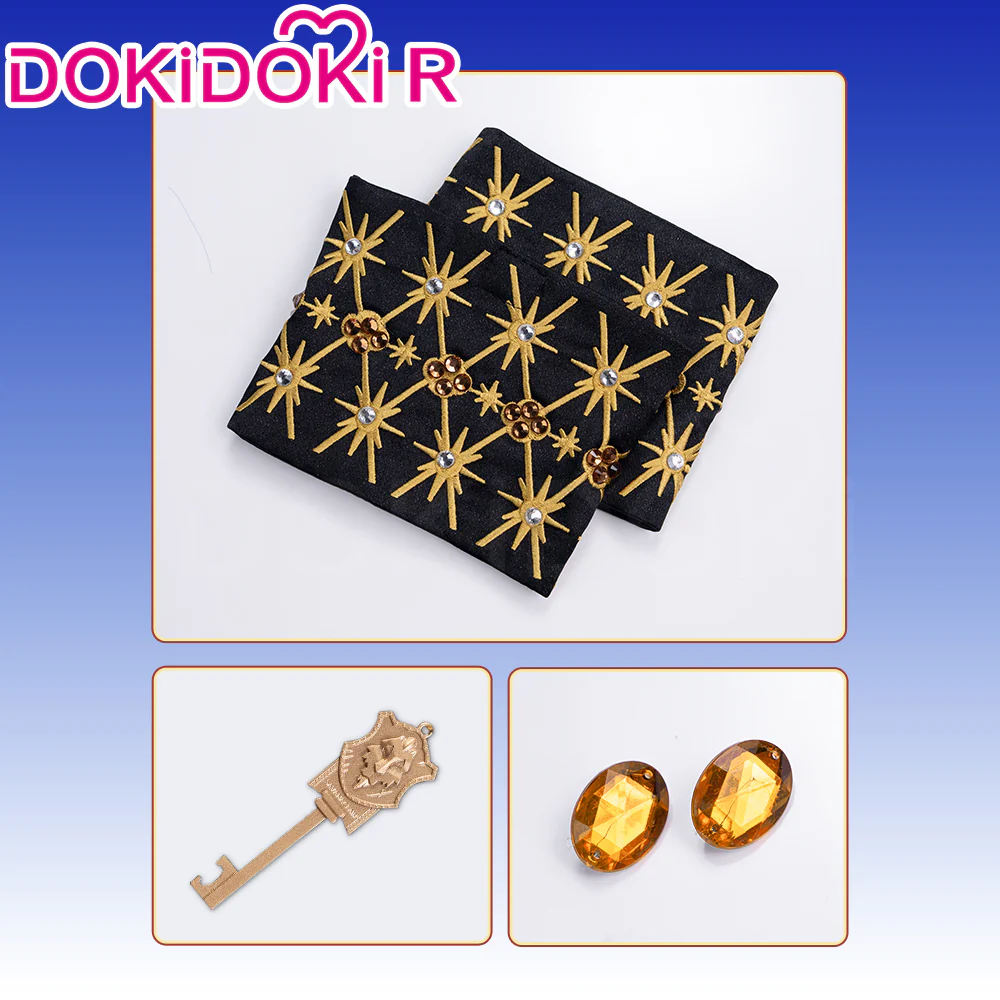 【Size XS-2XL】Dokidoki-R Game Cosplay Black Suit Costume 5th Anniversary - Image 8