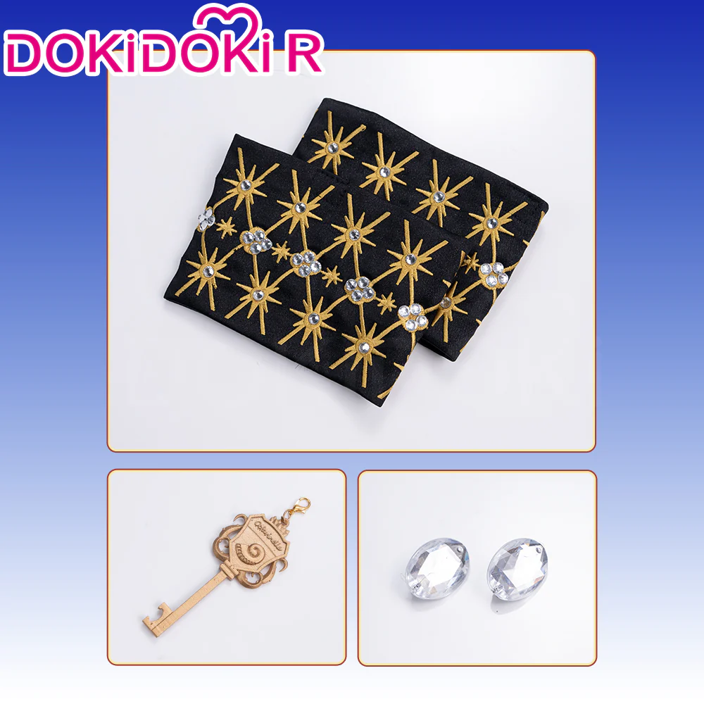 【Size XS-2XL】Dokidoki-R Game Cosplay Black Suit Costume 5th Anniversary - Image 9