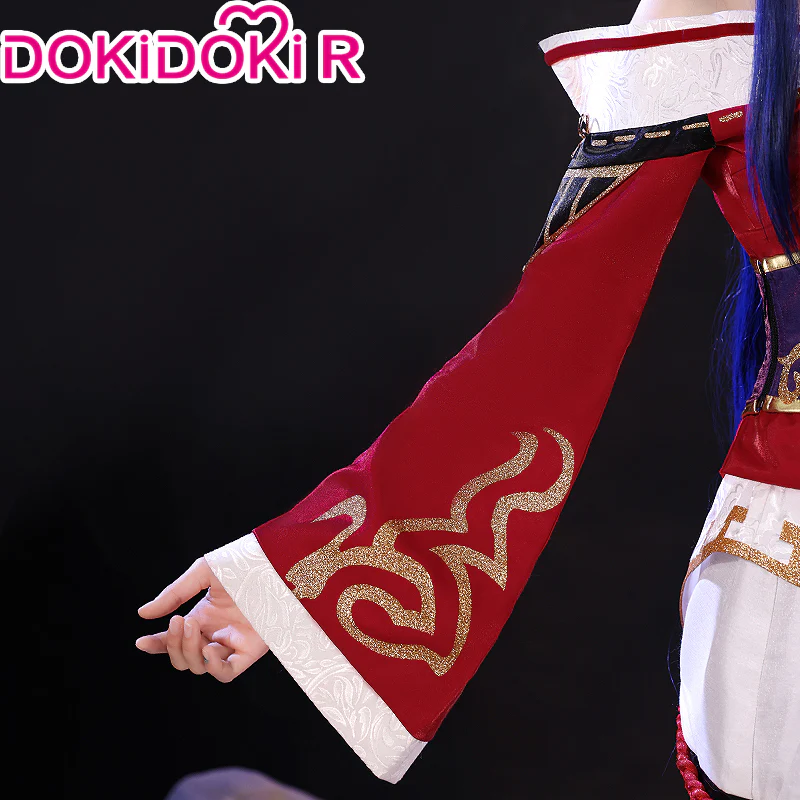 【Costume Ready For Ship】【Size XS-2XL】DokiDoki-R Game Cosplay Costume Red Dress Fox - Image 3