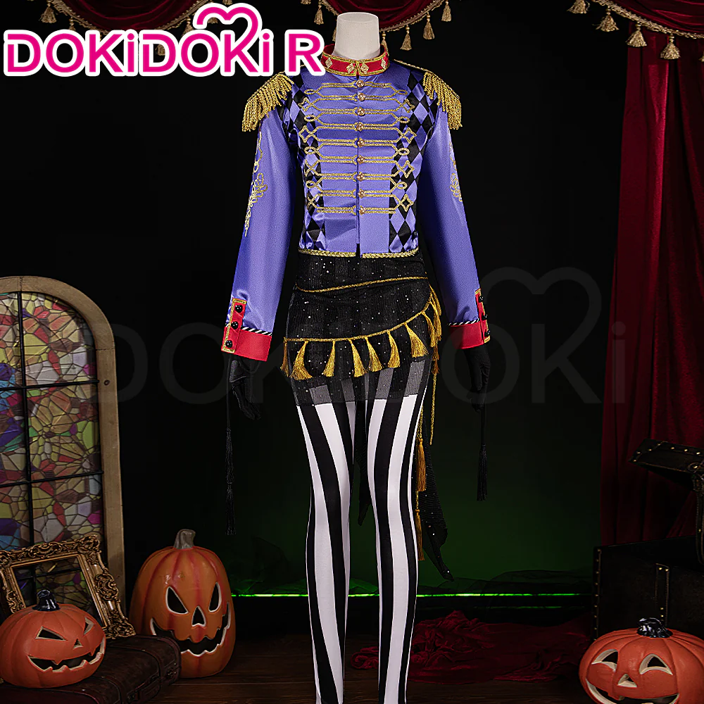 【Size XS-2XL】DokiDoki-R Game Cosplay Men Costume Halloween Suit Playful Attire