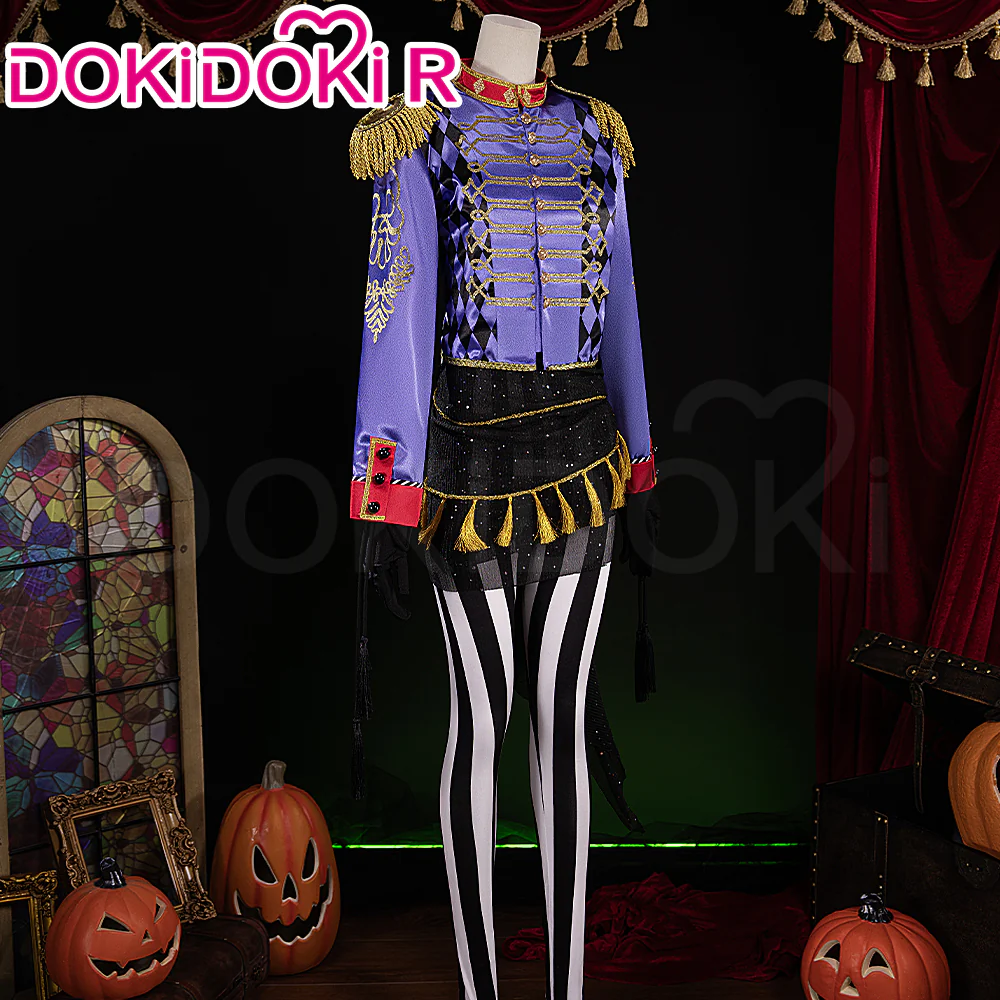 【Size XS-2XL】DokiDoki-R Game Cosplay Men Costume Halloween Suit Playful Attire - Image 3