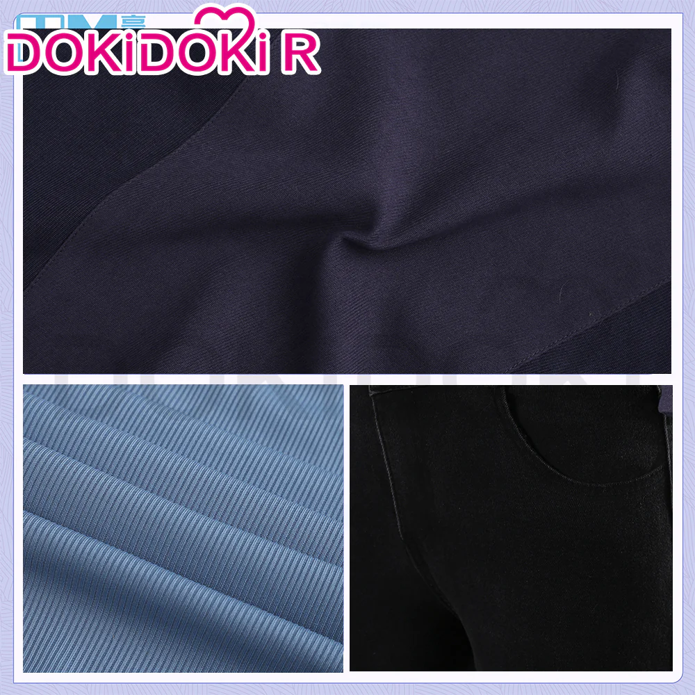 【Size XS-2XL】DokiDoki-R Movie Anime Cosplay Costume Daily Suit Jacket Jeans - Image 3