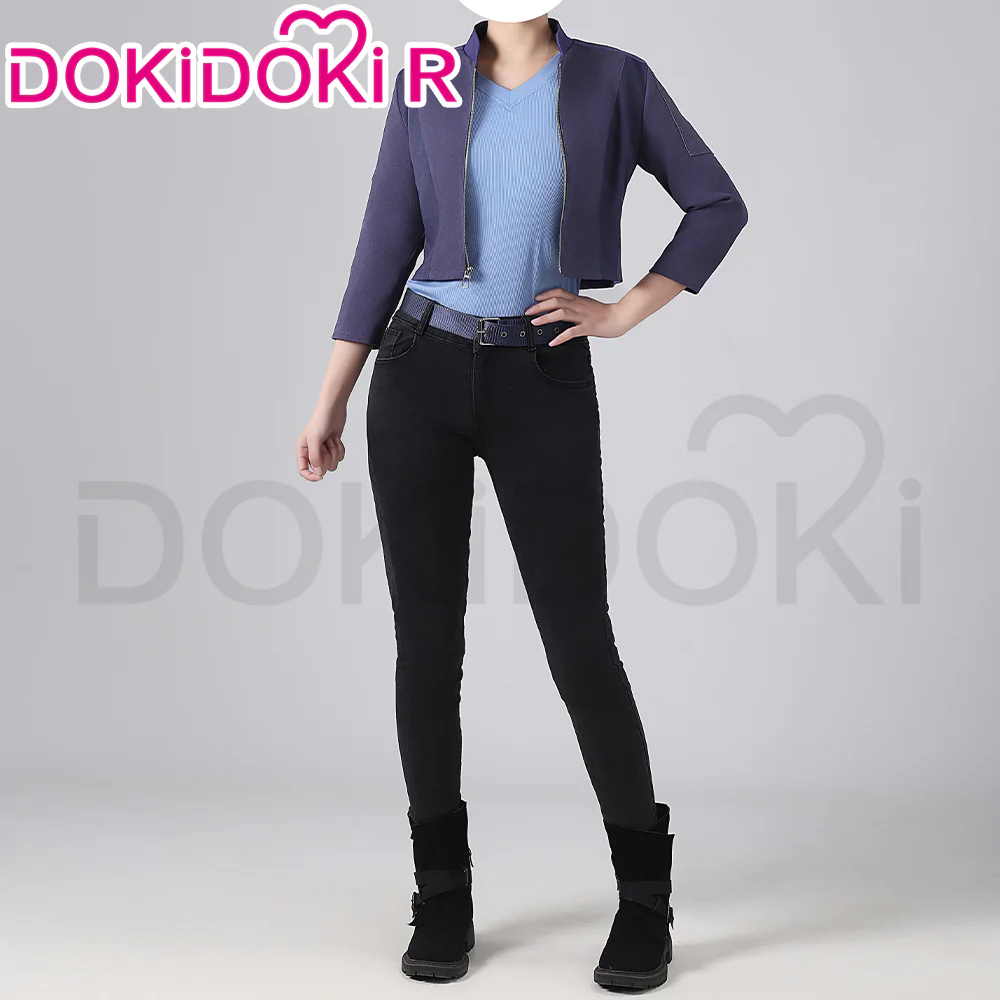 【Size XS-2XL】DokiDoki-R Movie Anime Cosplay Costume Daily Suit Jacket Jeans - Image 4