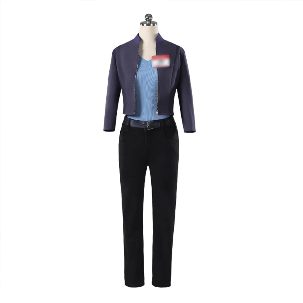 【Size XS-2XL】DokiDoki-R Movie Anime Cosplay Costume Daily Suit Jacket Jeans - Image 5