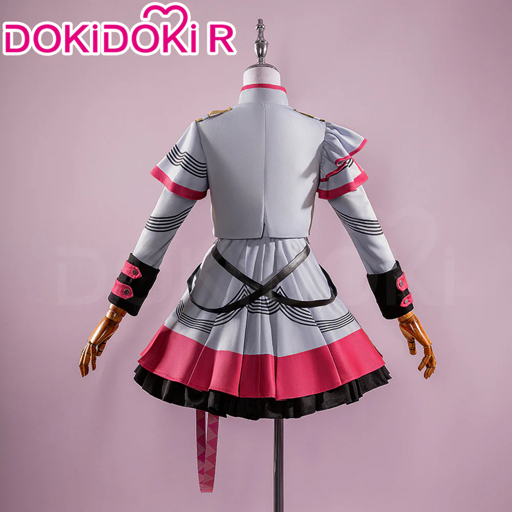 【Size XS-2XL】DokiDoki-R Project DIVA 2nd Cosplay Costume Grey Pink - Image 4