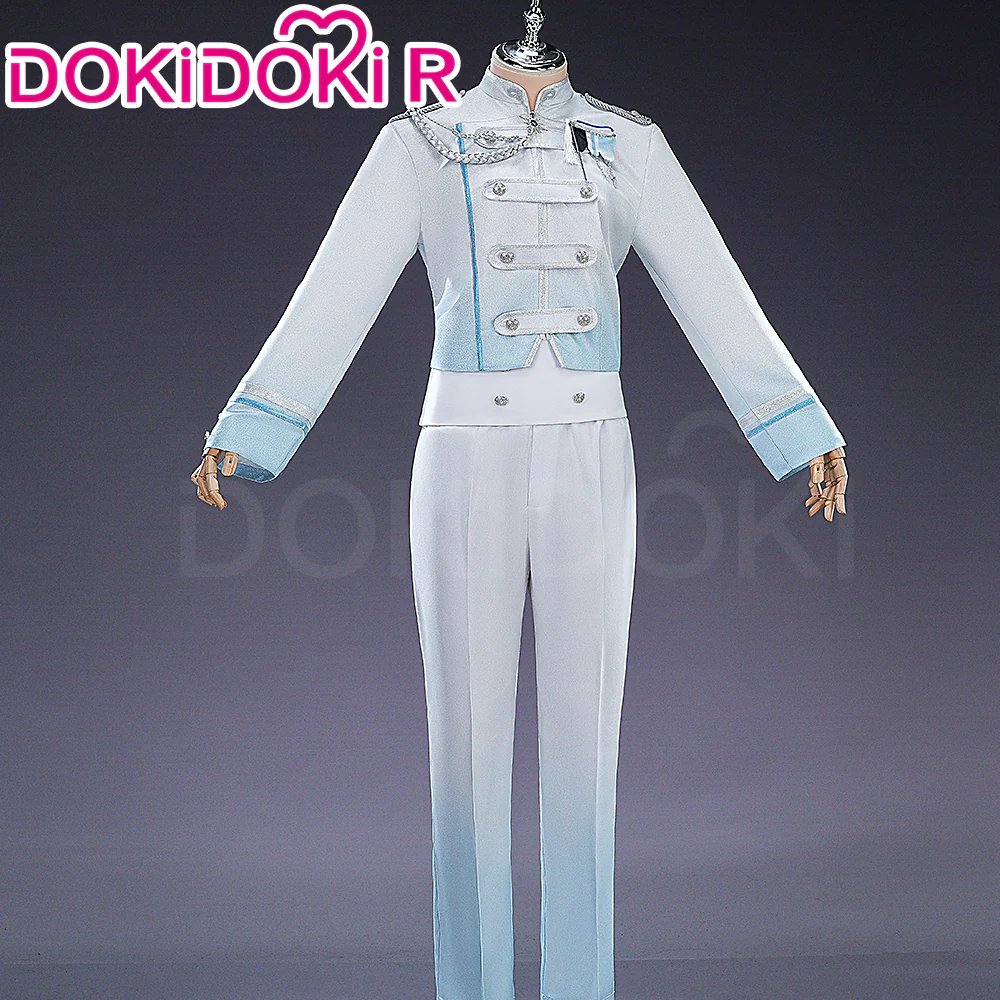 【Size XS-2XL】DokiDoki-R Virtual Idol PLAVE Cosplay Noah Costume White Military Uniform Stage Outfit Han Noah