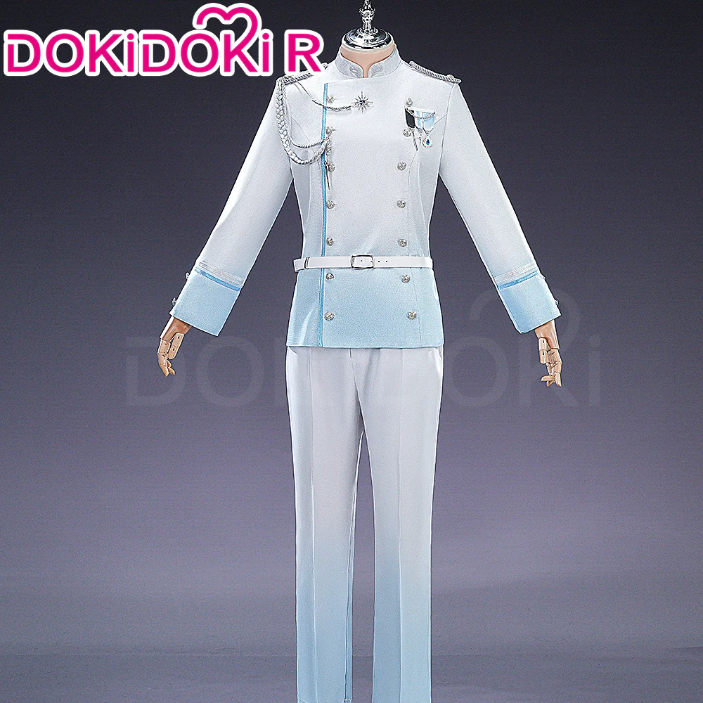 【Size XS-2XL】DokiDoki-R Virtual Idol PLAVE Cosplay Yejun Costume White Military Uniform Stage Outfit Nam Yejun
