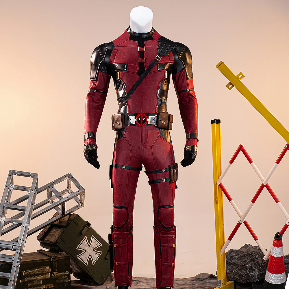 【Partial Size Ready For Ship】【Size XS-3XL】 DokiDoki Anime Cosplay Black Red Man Costume - Image 2