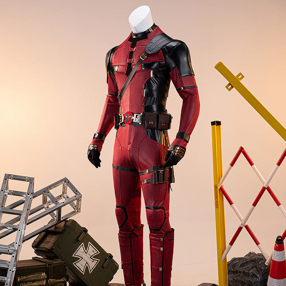 【Partial Size Ready For Ship】【Size XS-3XL】 DokiDoki Anime Cosplay Black Red Man Costume - Image 3