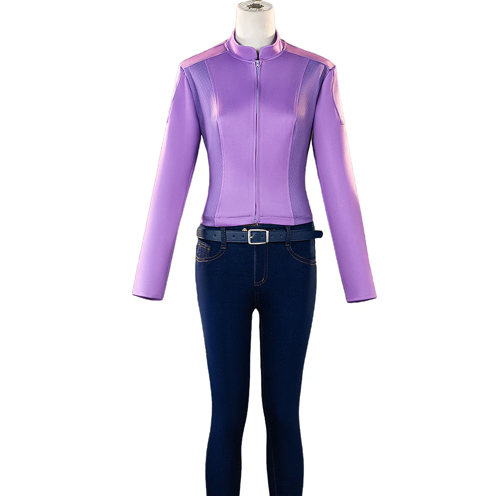 【Size XS-3XL】DokiDoki-R Anime  Cosplay Costume Purple Suit - Image 5