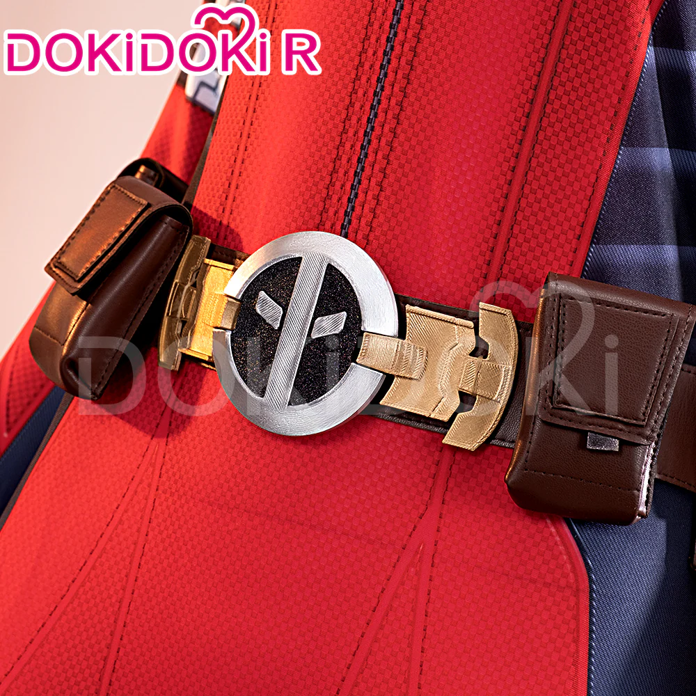 【Size XS-3XL】DokiDoki-R Movie Cosplay Black Red Man Costume Bodysuit - Image 4