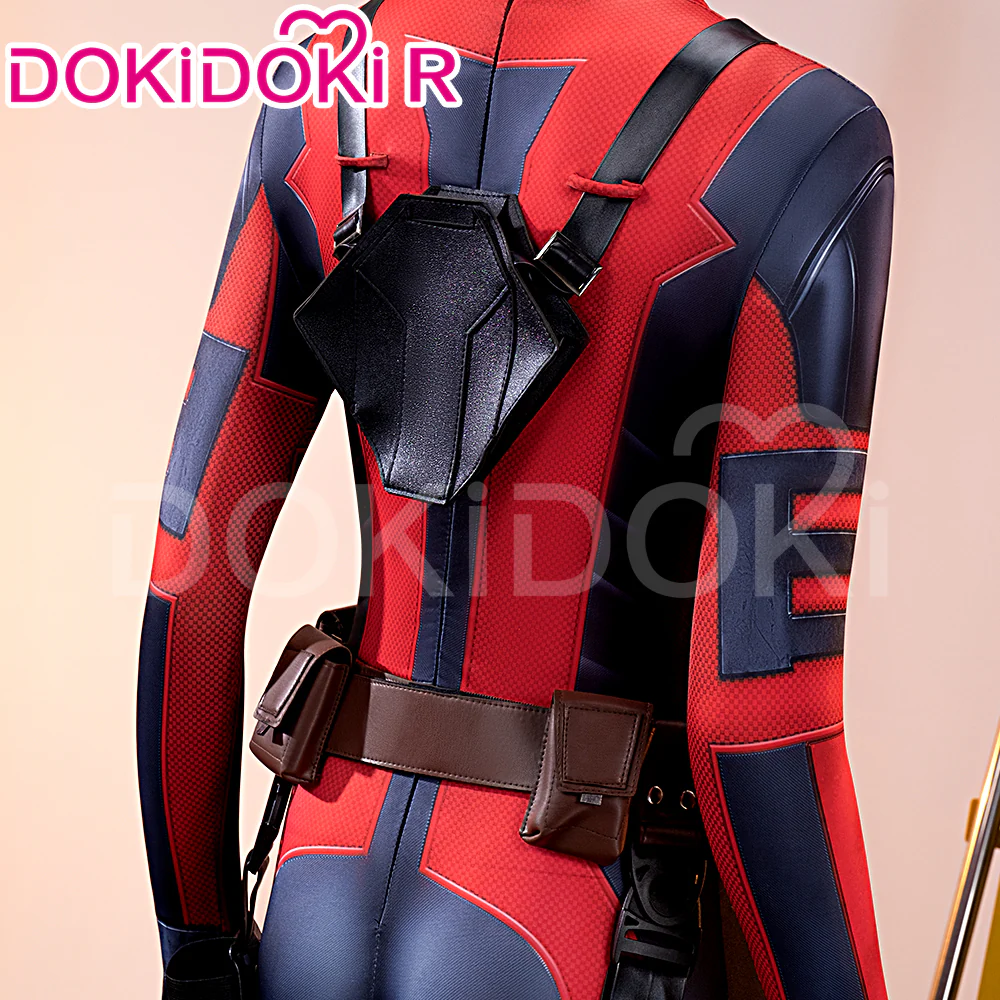 【Size XS-3XL】DokiDoki-R Movie Cosplay Black Red Man Costume Bodysuit - Image 5