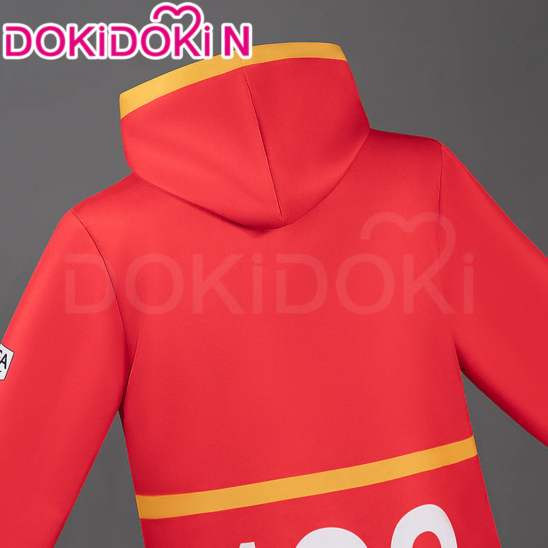【Size S-3XL】DokiDoki-N Anime Cosplay Red Coat Costume Egghead Arc - Image 2