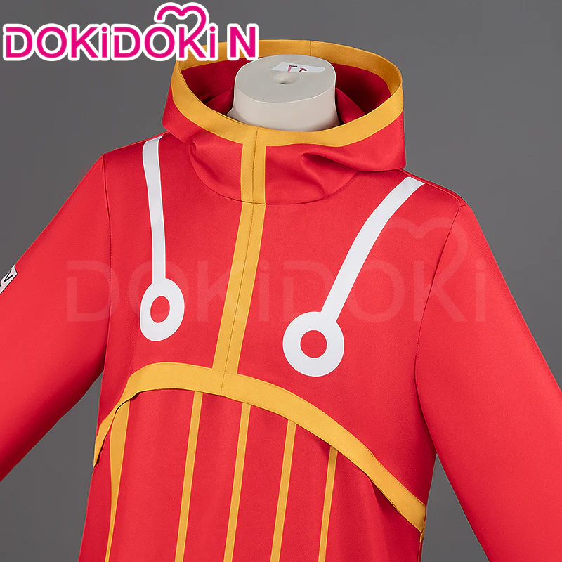 【Size S-3XL】DokiDoki-N Anime Cosplay Red Coat Costume Egghead Arc - Image 3