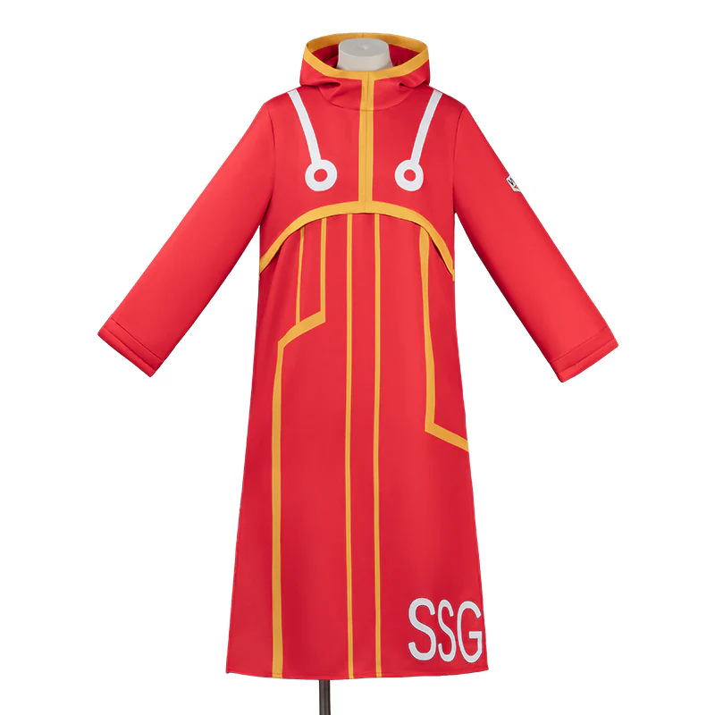 【Size S-3XL】DokiDoki-N Anime Cosplay Red Coat Costume Egghead Arc - Image 6