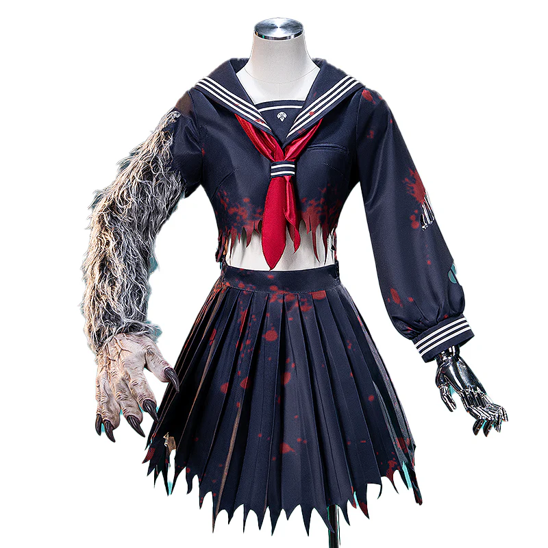 【Size XS-3XL】DokiDoki-N Game Cosplay Costume Sailor Suit Fox JK - Image 5