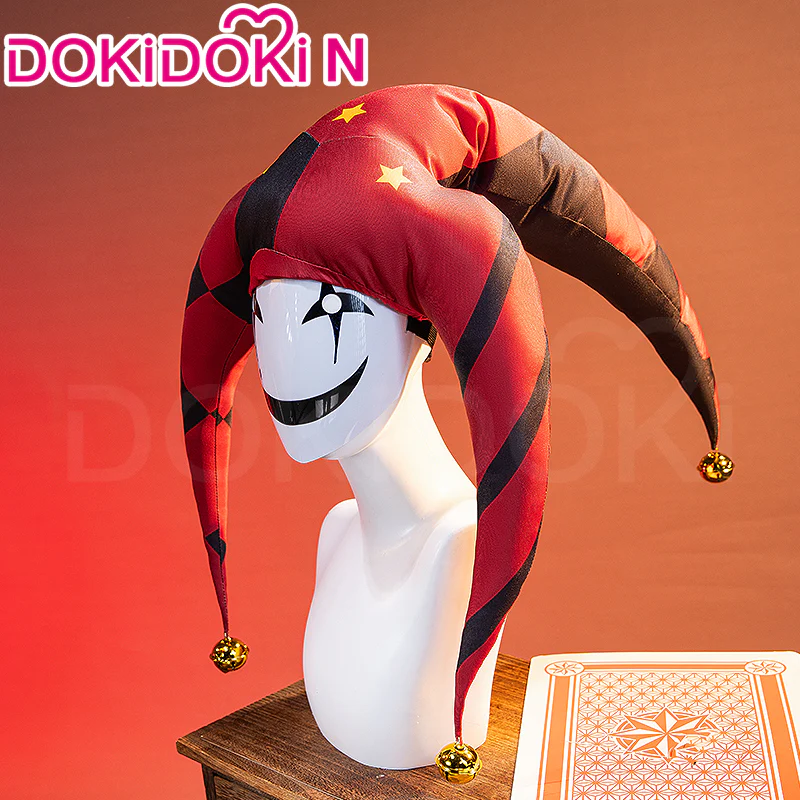 【Size XS-3XL】DokiDoki-N Game Cosplay Clown Costume Red Black Suit - Image 5
