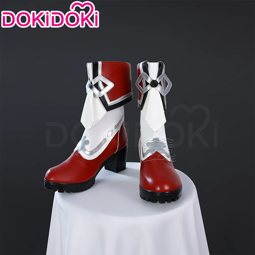 【Size XS-3XL】DokiDoki-N Game Genshin Impact Hutao / Xiangling Cosplay Costume / Shoes New Year Hu Tao / Xiang Ling - Image 8