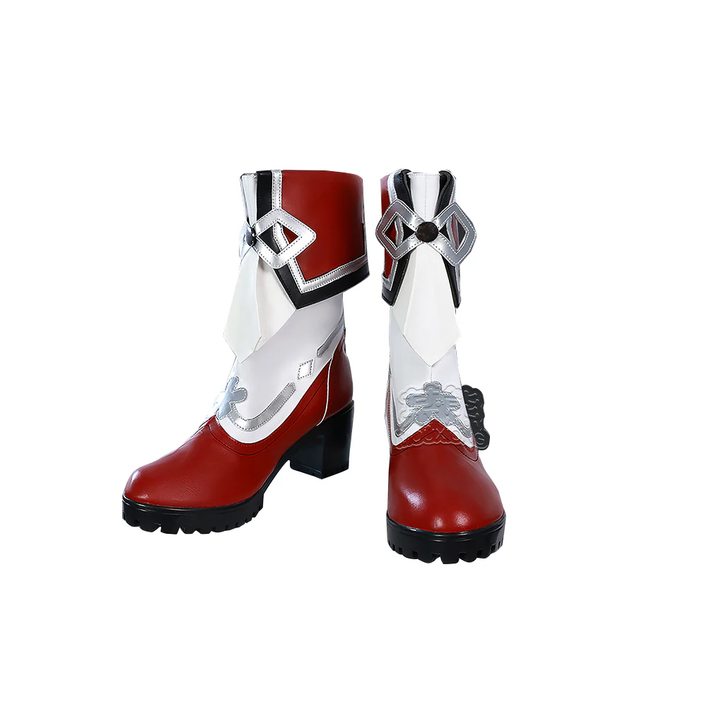 【Size XS-3XL】DokiDoki-N Game Genshin Impact Hutao / Xiangling Cosplay Costume / Shoes New Year Hu Tao / Xiang Ling - Image 9