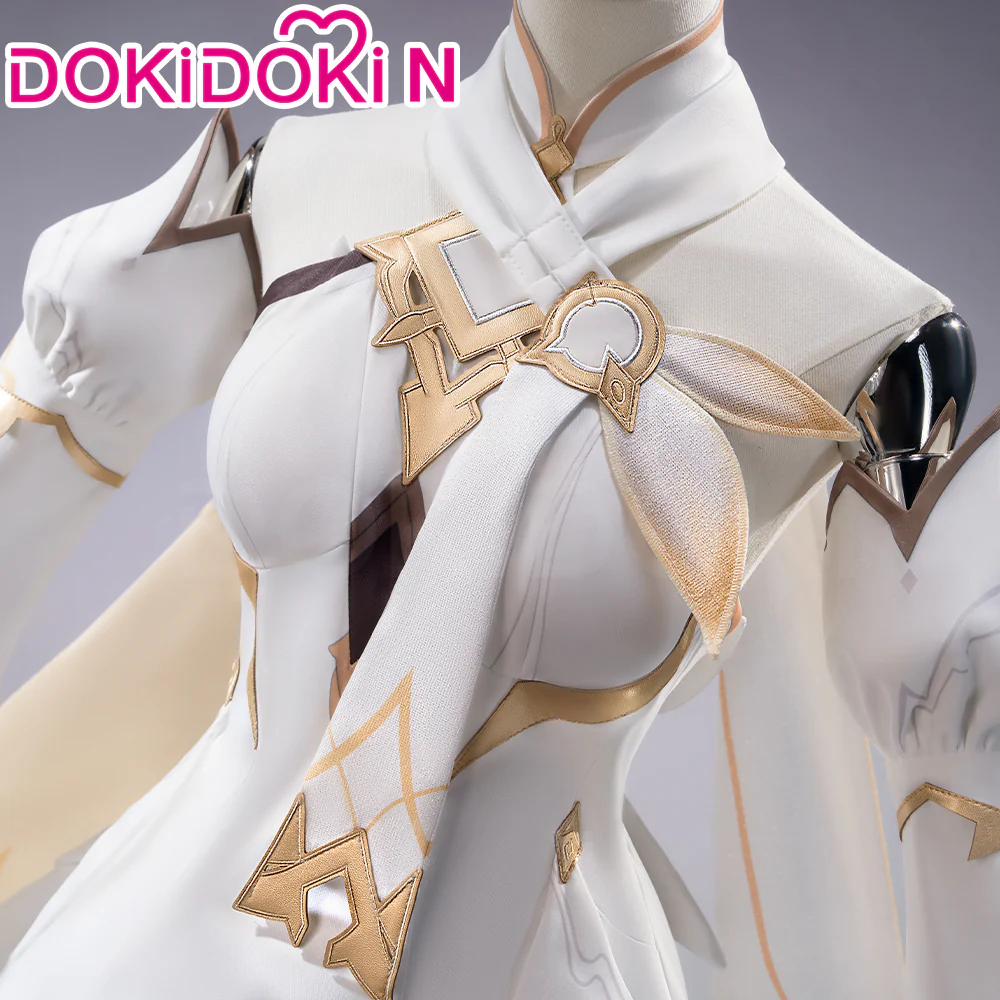 【Size XS-3XL】DokiDoki-N Game Genshin Impact Cosplay Traveler Lumine Costume Ying As Heaven and Earth Are Made Anew - Image 3