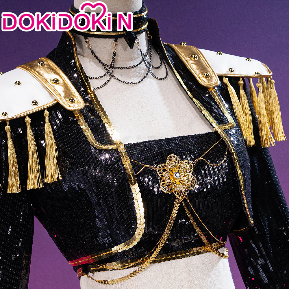 【Ready For Ship】【Size XS-3XL】【Last Batch】DokiDoki-N Movie Anime KPOP KILLER Cosplay Costume GOLD SERIES - Image 5