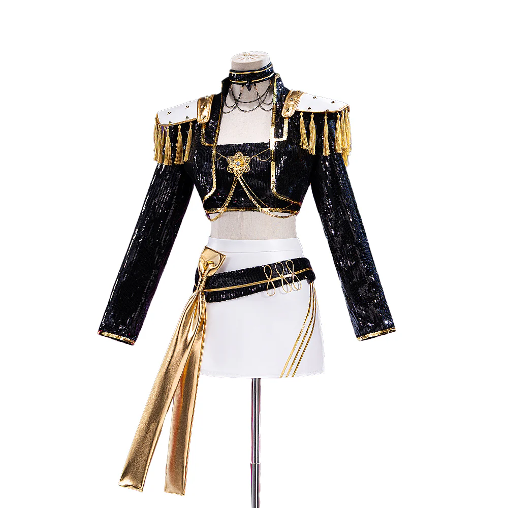 【Ready For Ship】【Size XS-3XL】【Last Batch】DokiDoki-N Movie Anime KPOP KILLER Cosplay Costume GOLD SERIES - Image 6