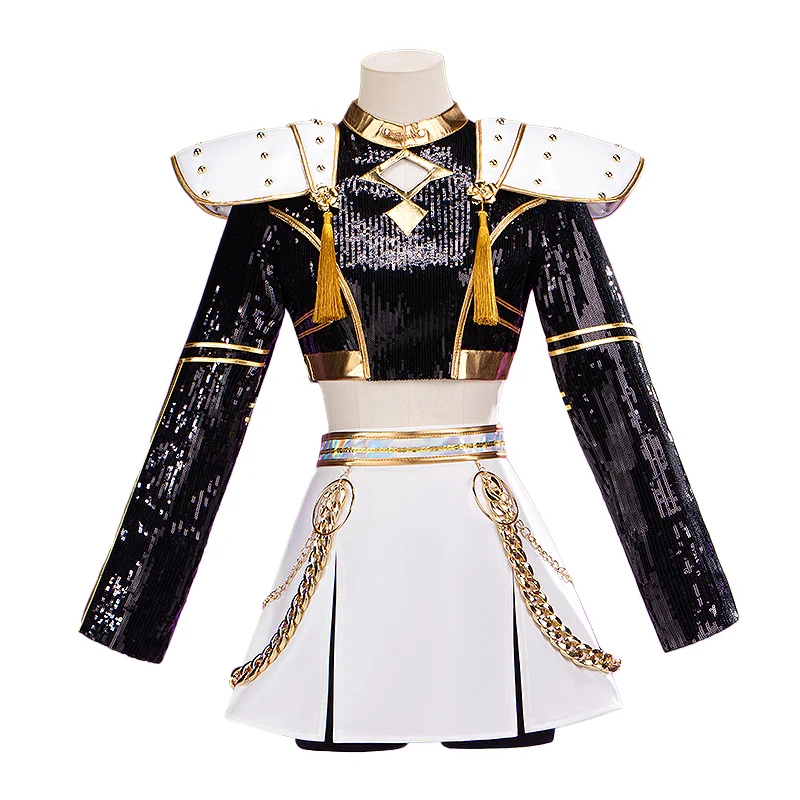 【Ready For Ship】【Size XS-3XL】【Last Batch】DokiDoki-N Movie Anime KPOP KILLER Cosplay Costume GOLD SERIES - Image 6