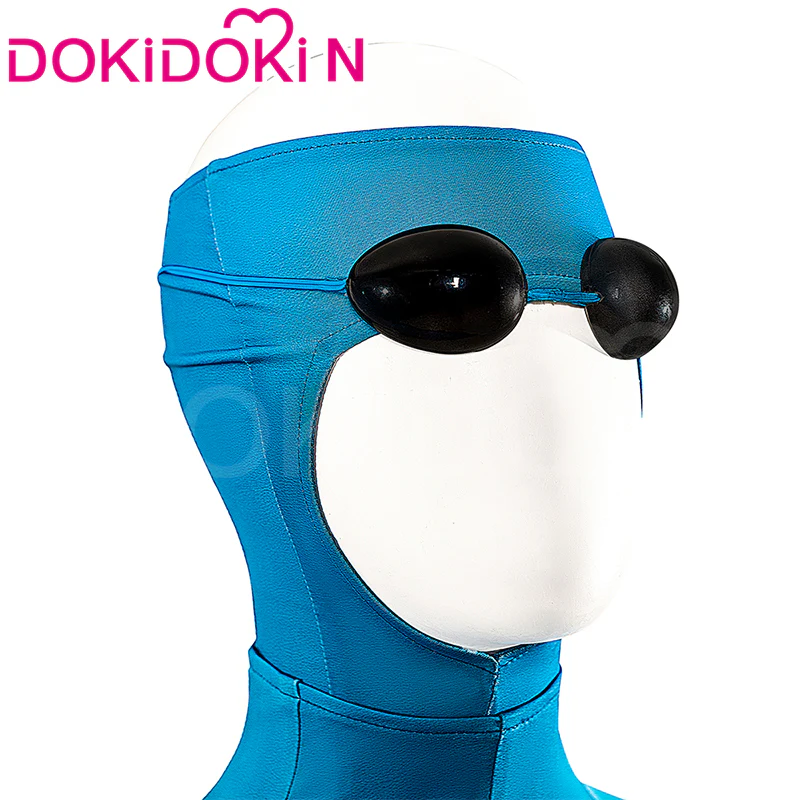 【Size XS-3XL】DokiDoki-N Movie Season 3 Cosplay Blue Man Costume Bodysuit - Image 3