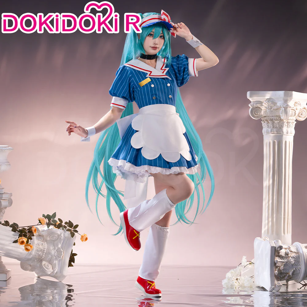 【Size S-3XL】DokiDoki-R Cosplay Costume Mesmerizer Blue Dress - Image 2