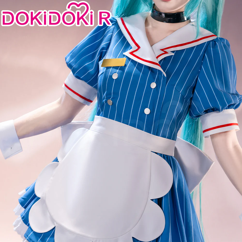 【Size S-3XL】DokiDoki-R Cosplay Costume Mesmerizer Blue Dress - Image 4