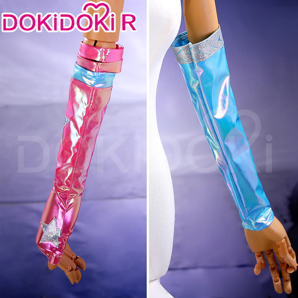 【Size XS-3XL】DokiDoki-R Cosplay Costume Silver Blue Pink Suit Disco Pop - Image 7