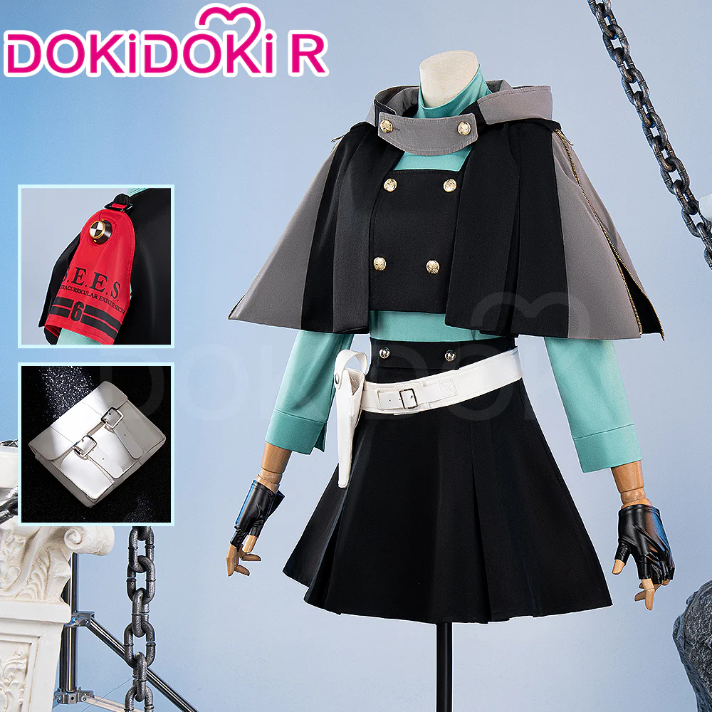 【Size XS-3XL】DokiDoki-R Game Cosplay Combat Uniform Battle Costume / Wig