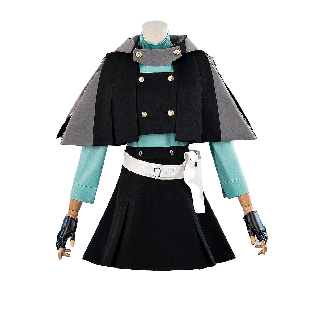 【Size XS-3XL】DokiDoki-R Game Cosplay Combat Uniform Battle Costume / Wig - Image 6