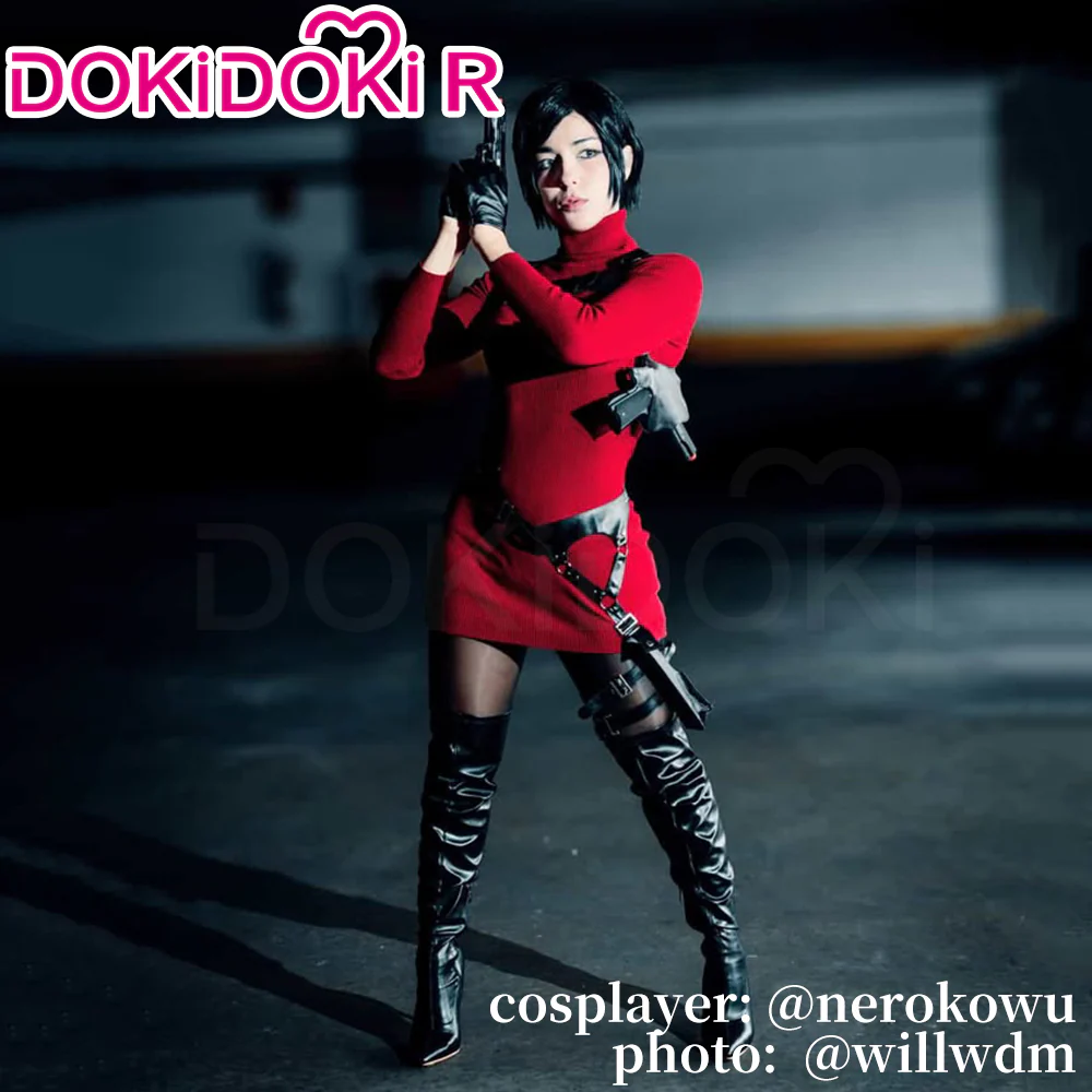 【Partially Ready For Ship】【Size XS-3XL】DokiDoki-R Game Cosplay Costume Burgundy Sweater - Image 3