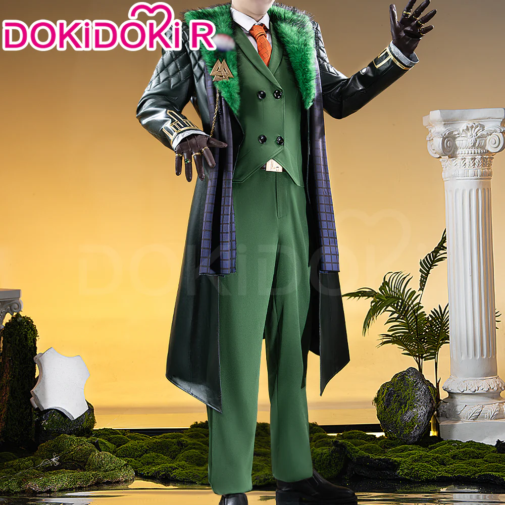 【Size XS-3XL】Dokidoki-R Game Cosplay Costume Green Suit Costume Presidential Attire - Image 2
