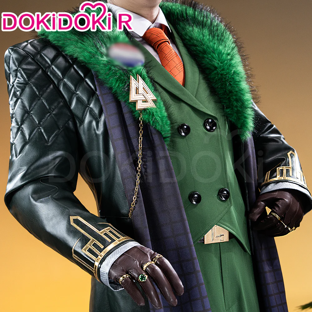 【Size XS-3XL】Dokidoki-R Game Cosplay Costume Green Suit Costume Presidential Attire - Image 3