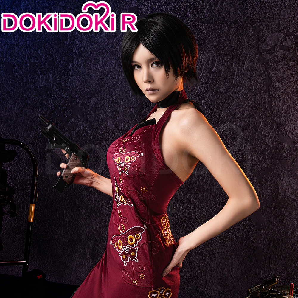 【Partial Ready For Ship】【Size XS-3XL】DokiDoki-R Game Cosplay Costume Red Cheongsam Lunar Qipao - Image 3