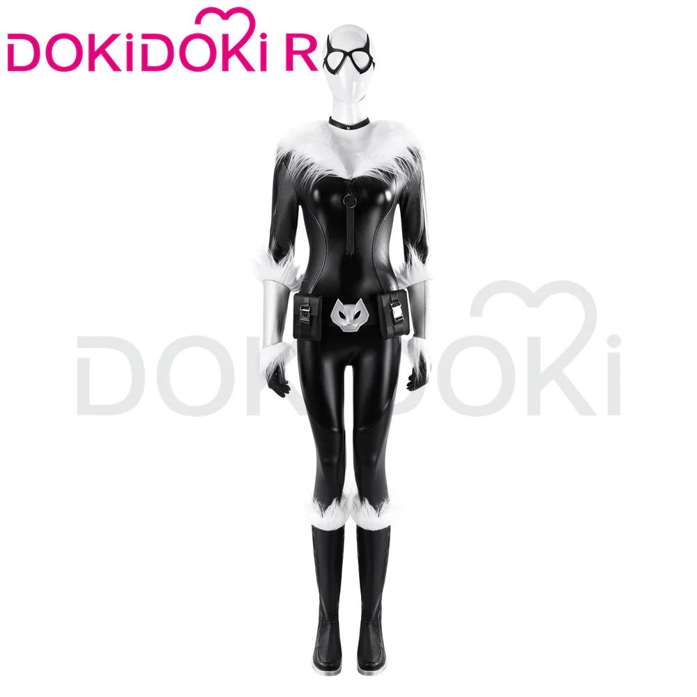 【Ready For Ship】【Last Batch】DokiDoki-R Game Cosplay Female Costume Black Bodysuit