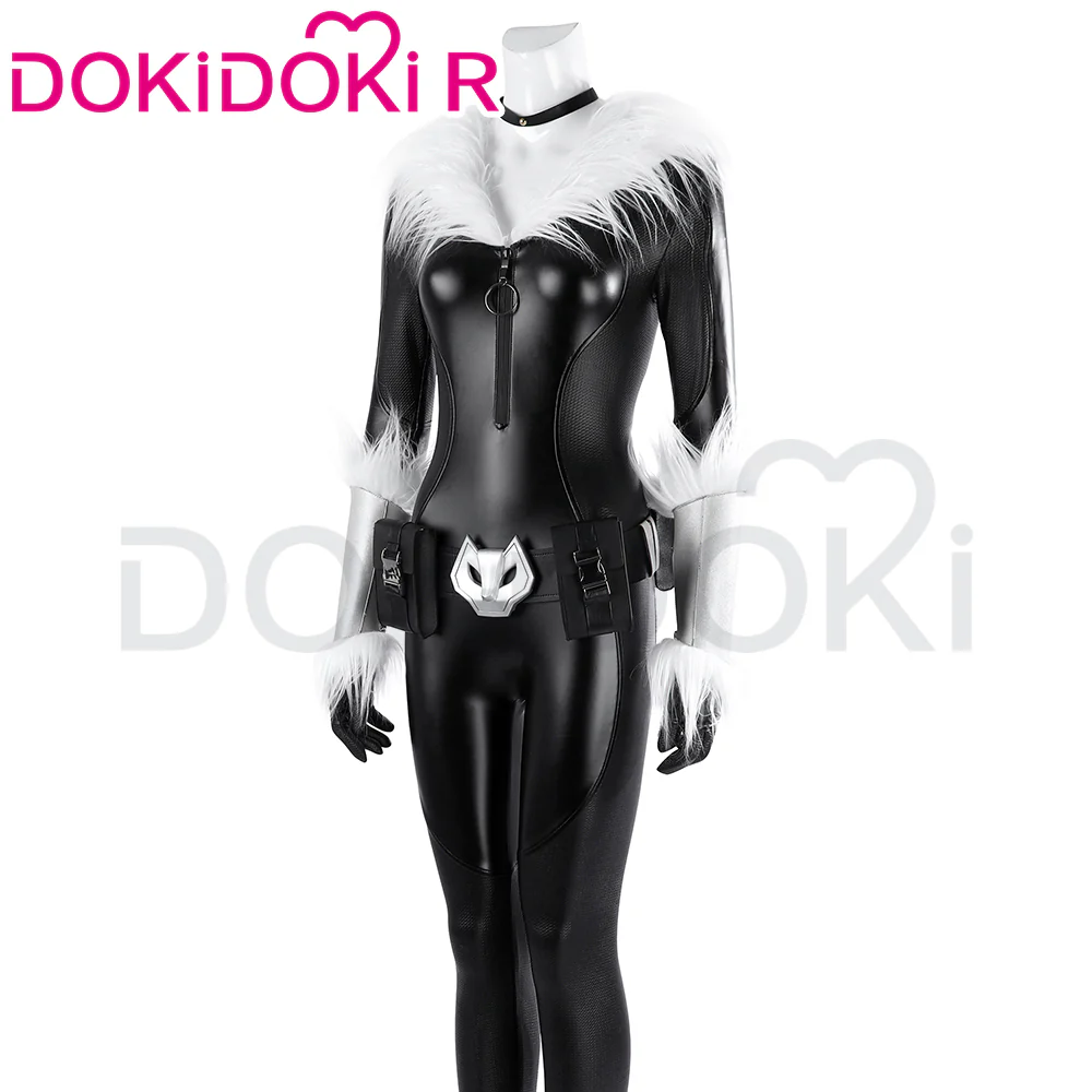 【Ready For Ship】【Last Batch】DokiDoki-R Game Cosplay Female Costume Black Bodysuit - Image 2