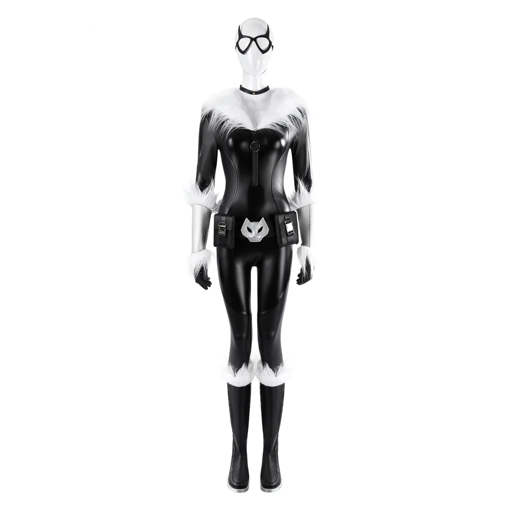 【Ready For Ship】【Last Batch】DokiDoki-R Game Cosplay Female Costume Black Bodysuit - Image 5