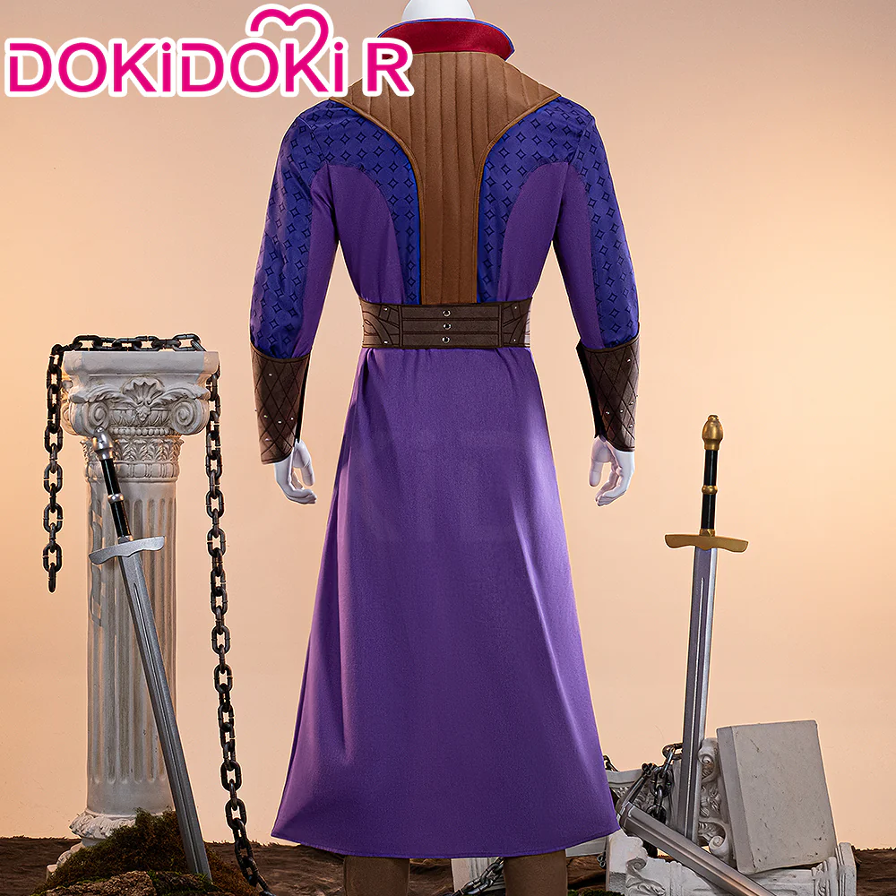 【Size XS-3XL】DokiDoki-R Game Cosplay  Costume Purple - Image 3