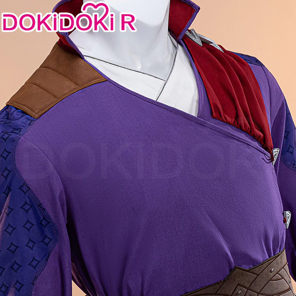 【Size XS-3XL】DokiDoki-R Game Cosplay  Costume Purple - Image 4