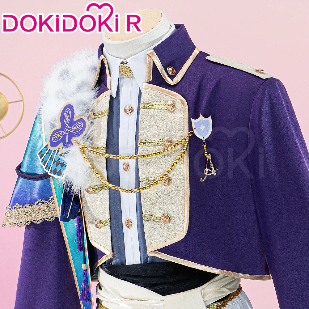 【Size XS-3XL】DokiDoki-R Game Cosplay Kamiishiro Ruii Crown of Suit Costume King of Clubs - Image 4