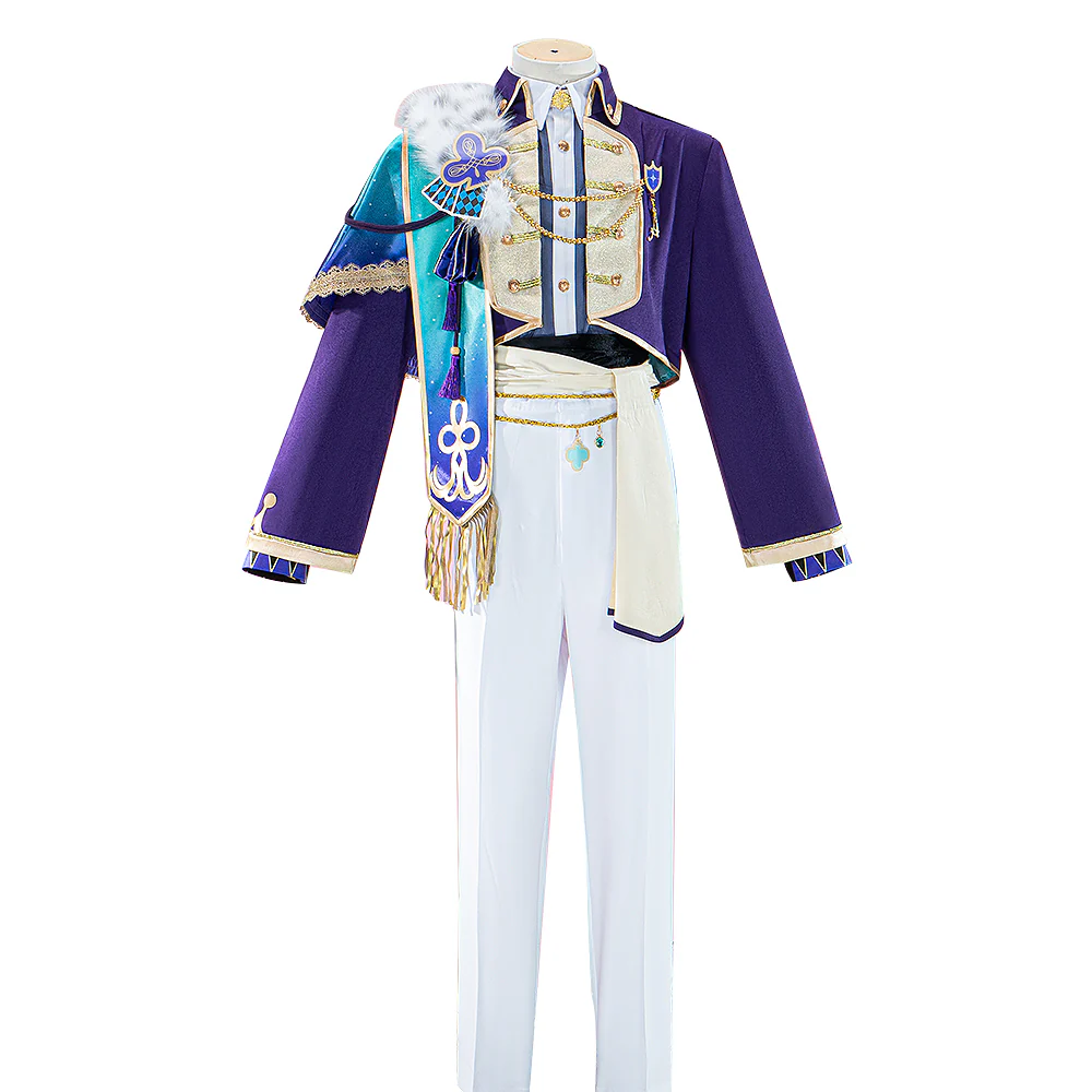 【Size XS-3XL】DokiDoki-R Game Cosplay Kamiishiro Ruii Crown of Suit Costume King of Clubs - Image 5