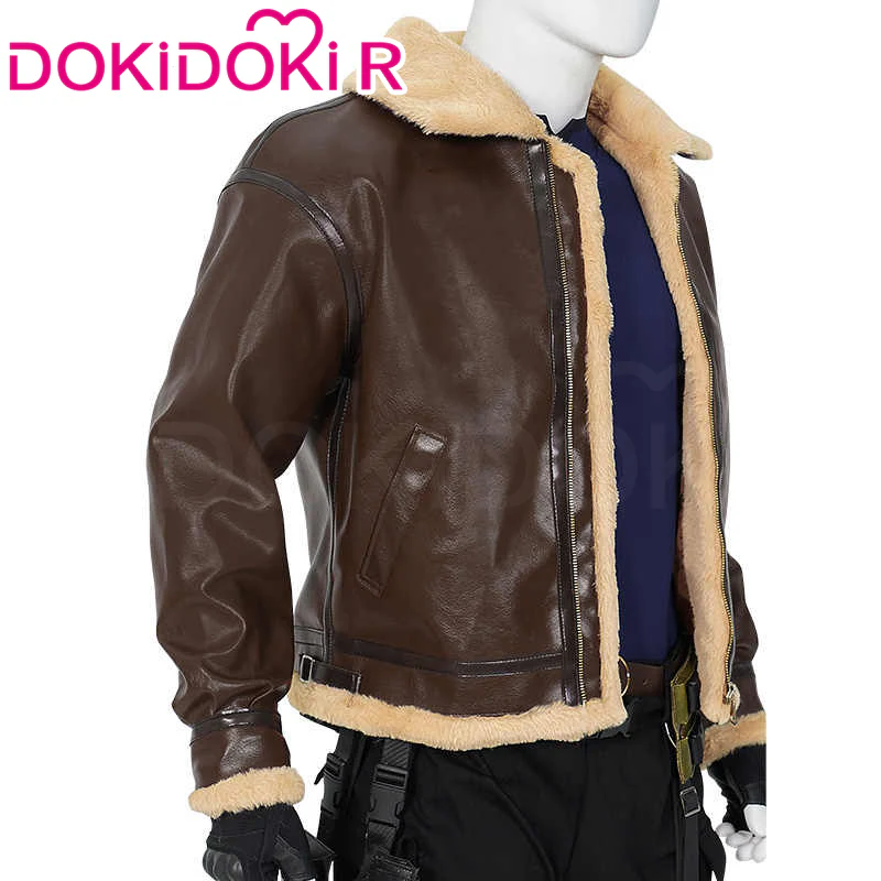 【Size XS-3XL】DokiDoki-R Game Cosplay Leather Jacket Combat Costume - Image 2