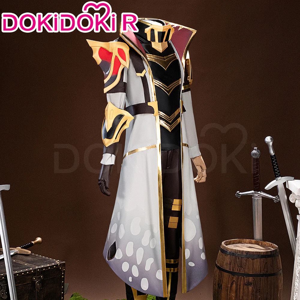 【Size XS-3XL】DokiDoki-R Game Cosplay Male Survivor Costume White Black Suit - Image 3