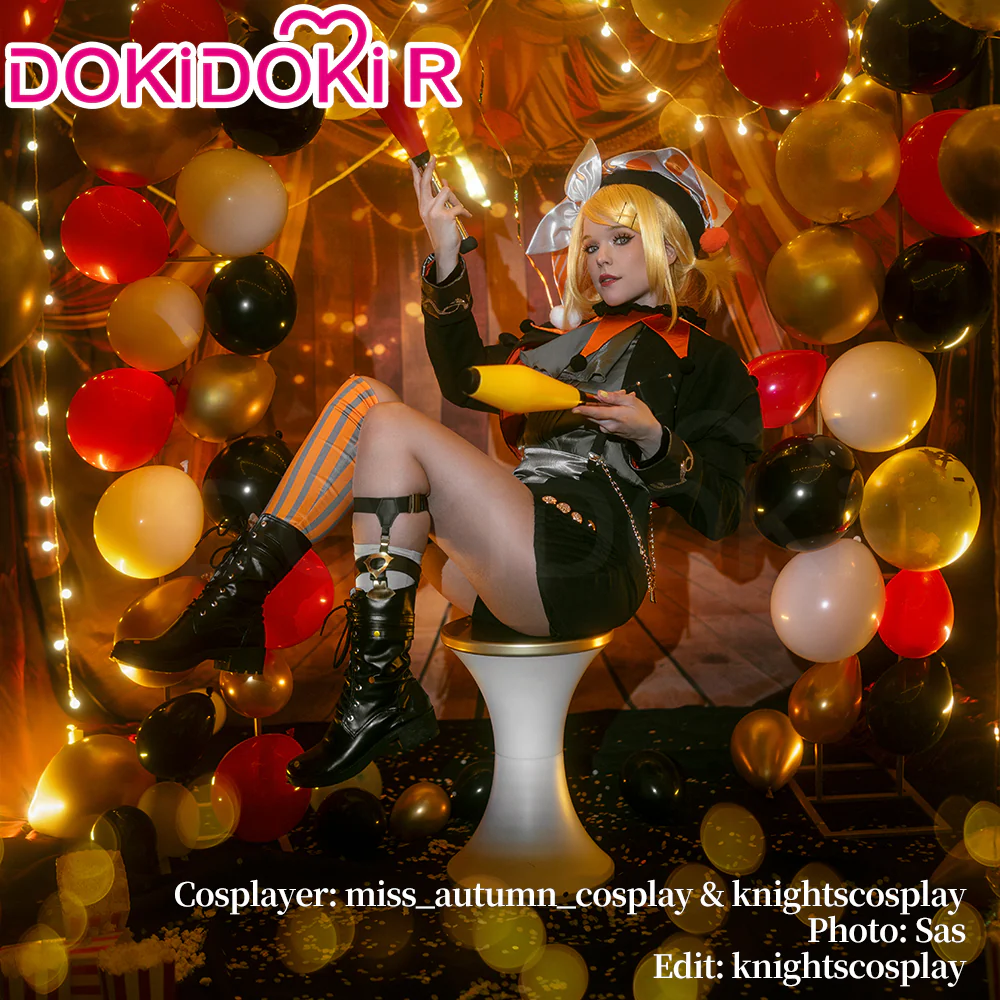【Size XS-3XL】DokiDoki-R Game Cosplay Orange / Yellow Circus Costumes Circus Osaka Enjoy 2024 - Image 3