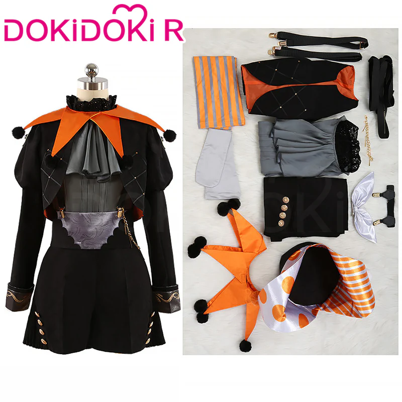 【Size XS-3XL】DokiDoki-R Game Cosplay Orange / Yellow Circus Costumes Circus Osaka Enjoy 2024 - Image 4