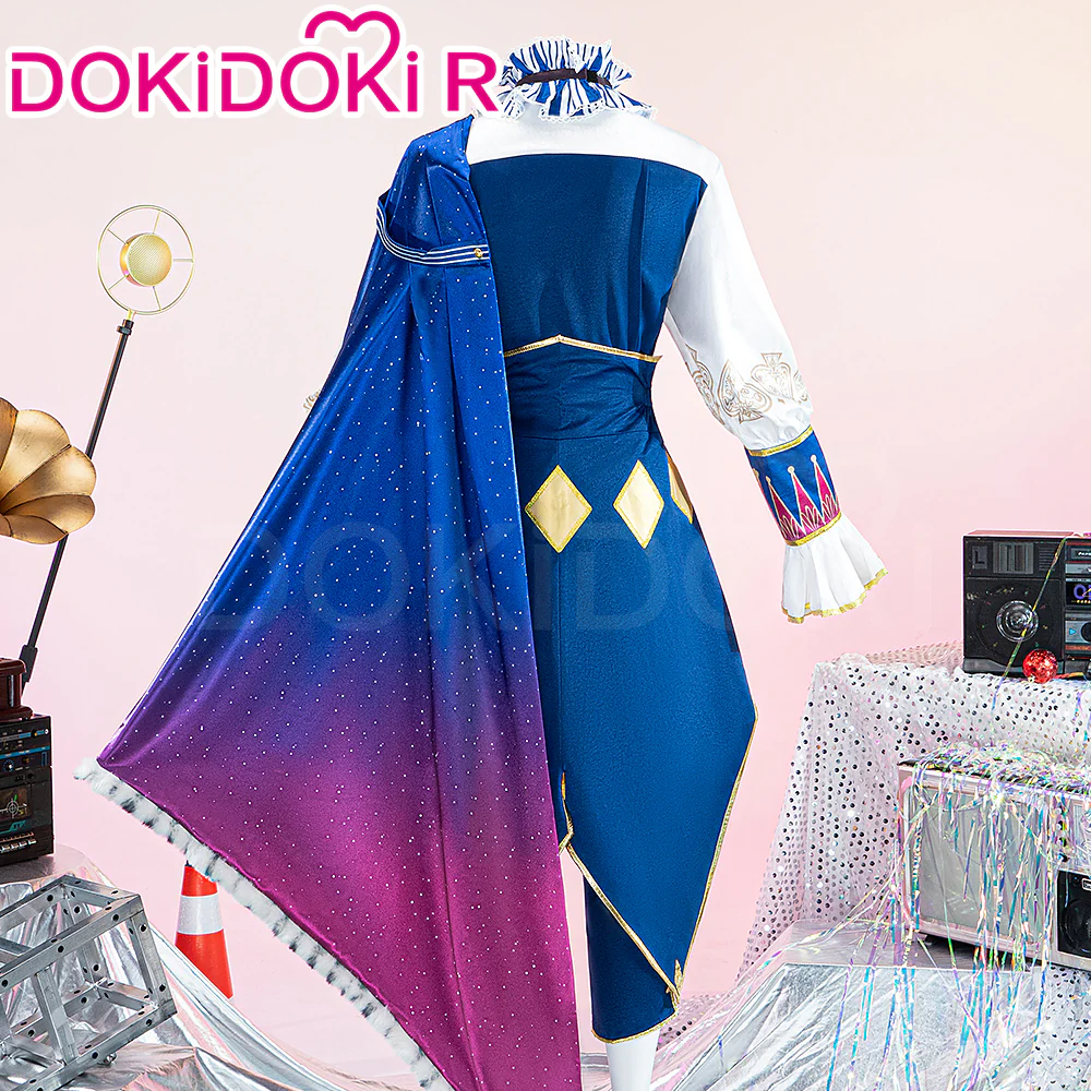 【Size XS-3XL】DokiDoki-R Game Cosplay Tenmaa Tsukasaa Crown of Suit Costume King of Spades - Image 2